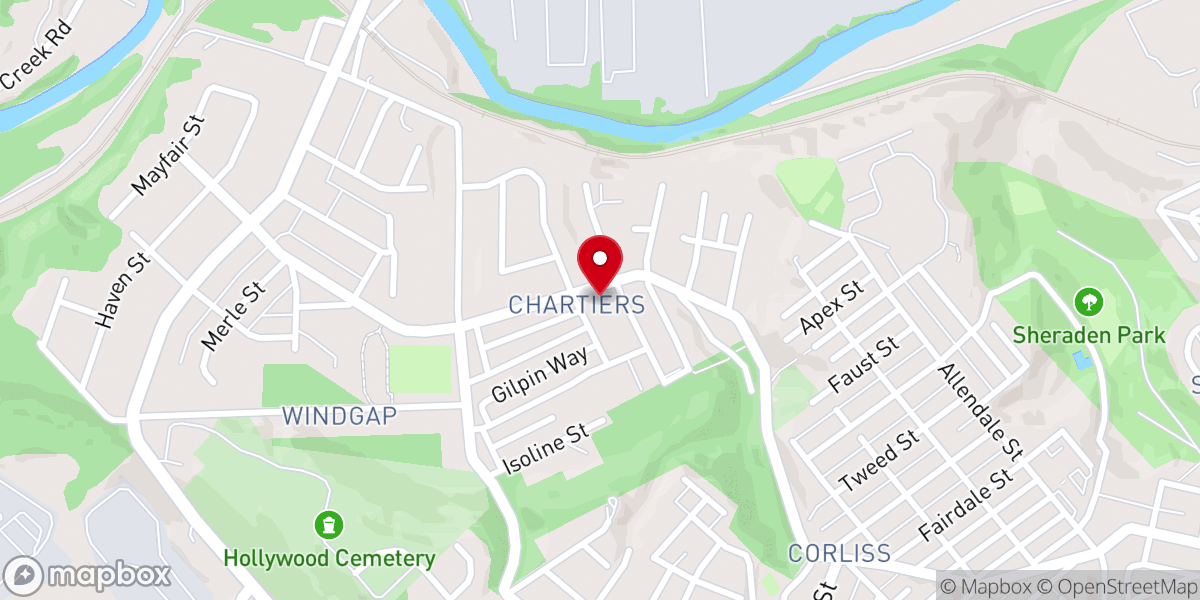 Map showing location of White Lily Baptist Church