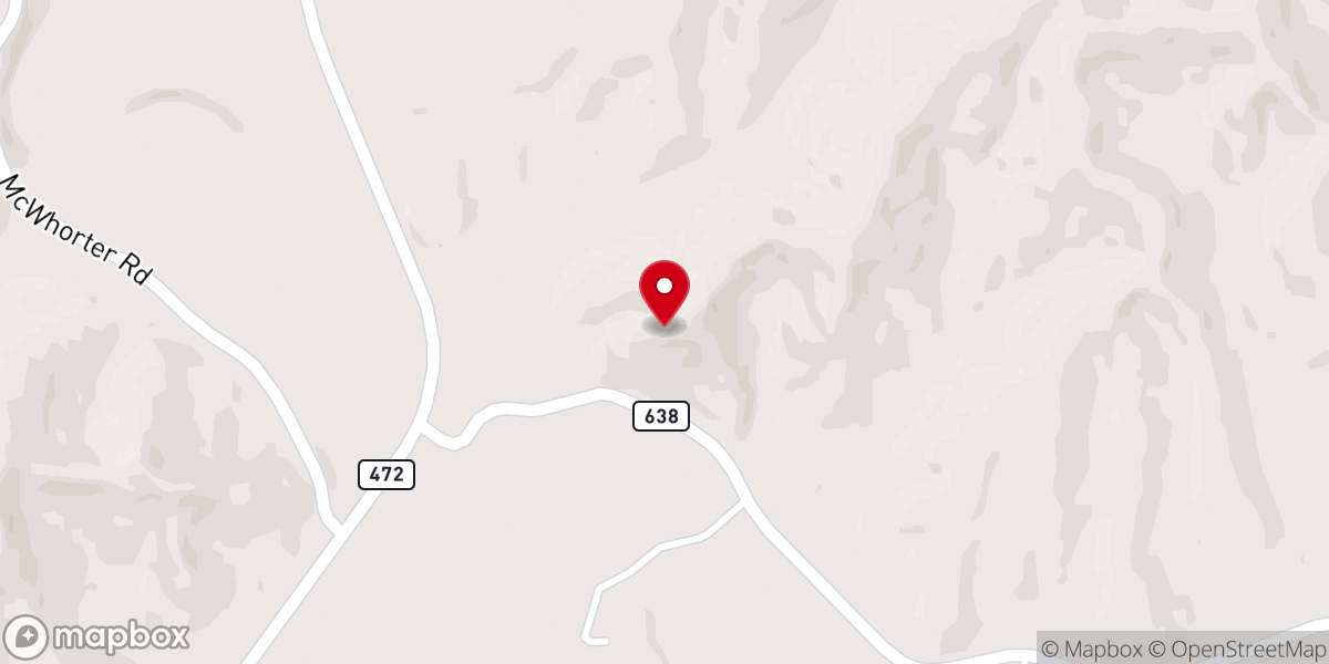 Map showing location of Pleasant Grove Baptist Church