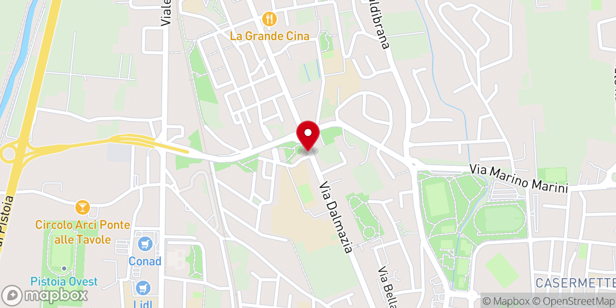Map showing location of Santa Maria Assunta - Chiesa Nuova in Gora