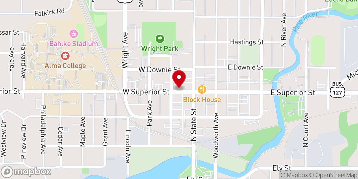 Map showing location of Faith First Church Of Alma