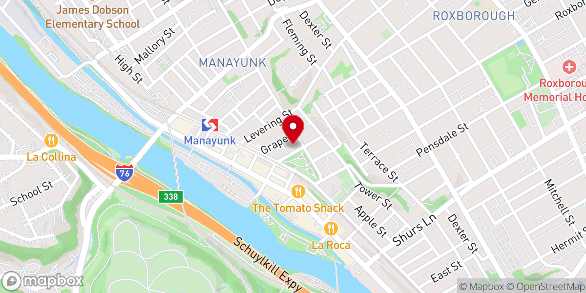 Map showing location of Saint Josephat's Church