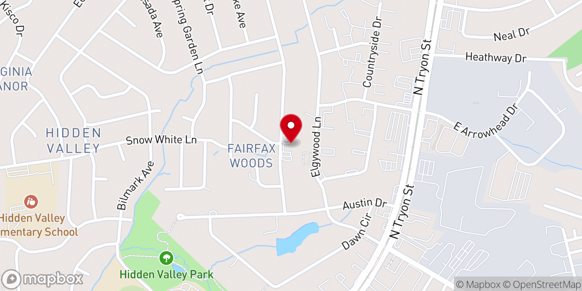 Map showing location of Greenville Memorial AME Zion Church