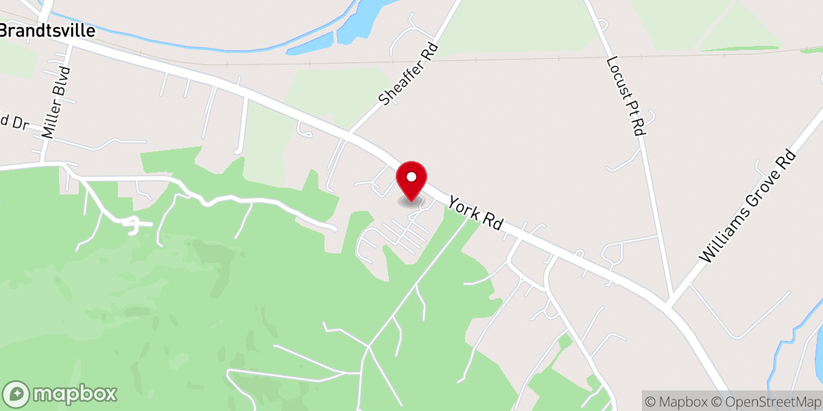 Map showing location of The Meeting House - Dillsburg Campus