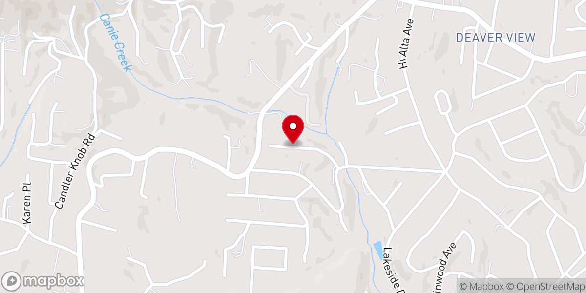 Map showing location of Woodland Terrace Church