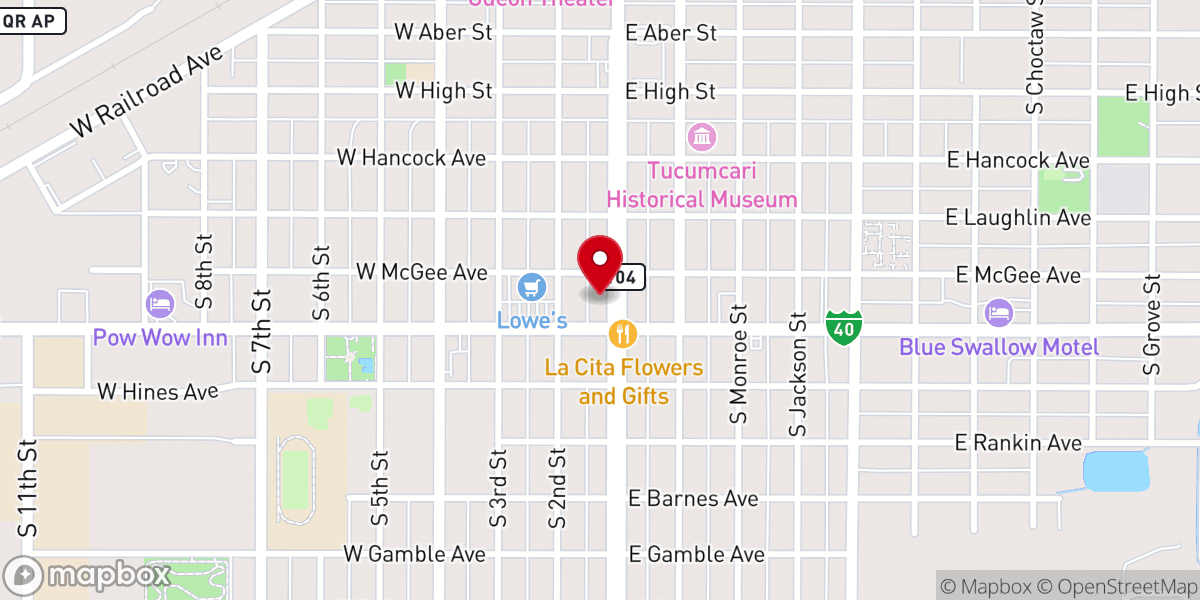 Map showing location of Christian Science Services Church