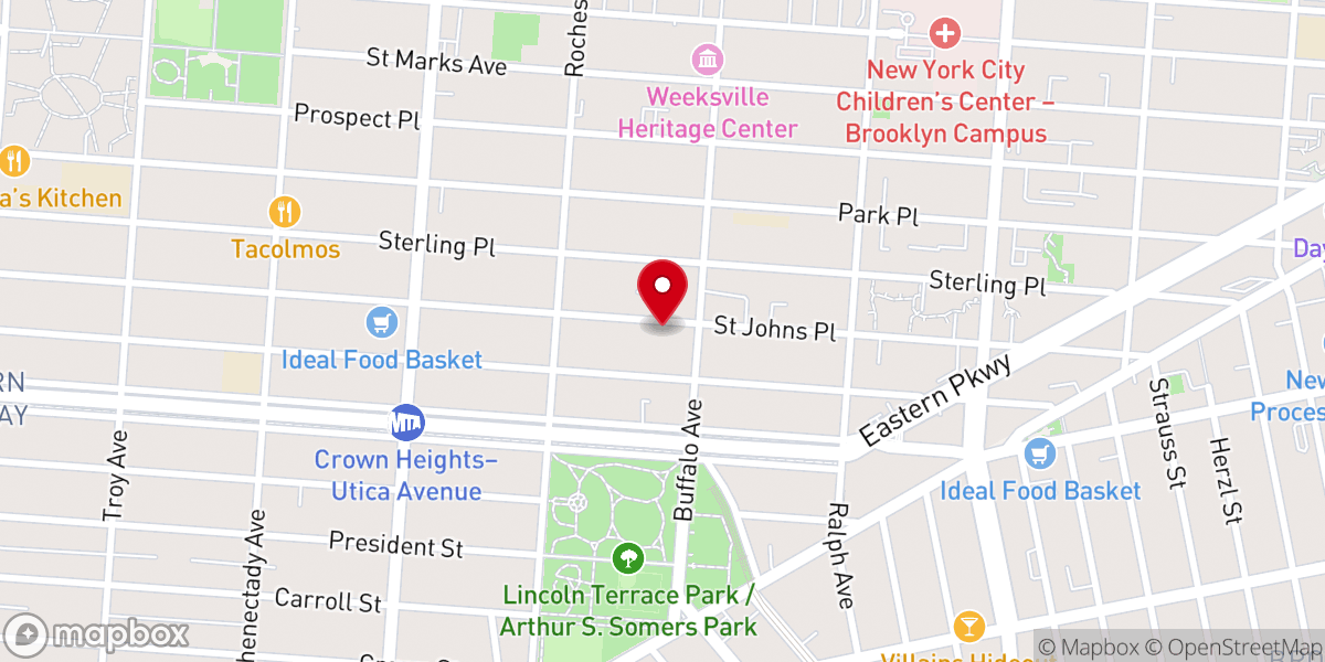Map showing location of Faith Evangelistic AOG