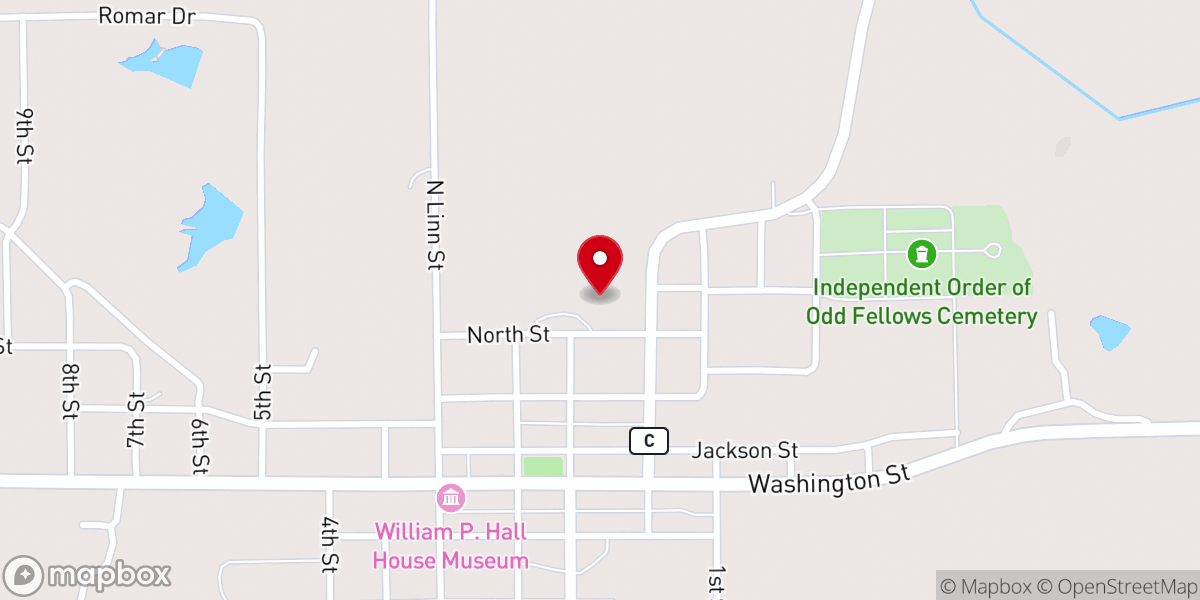 Map showing location of Friendship Community Church