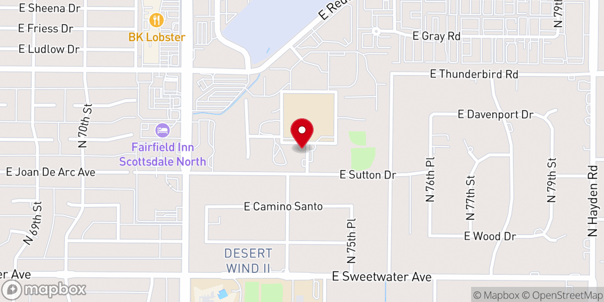 Map showing location of Scottsdale Thunderbird Seventh-day Adventist Church