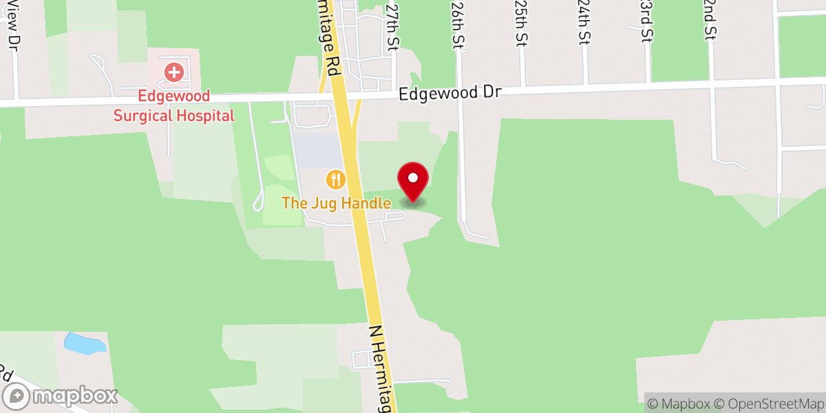 Map showing location of Bethel Tabernacle