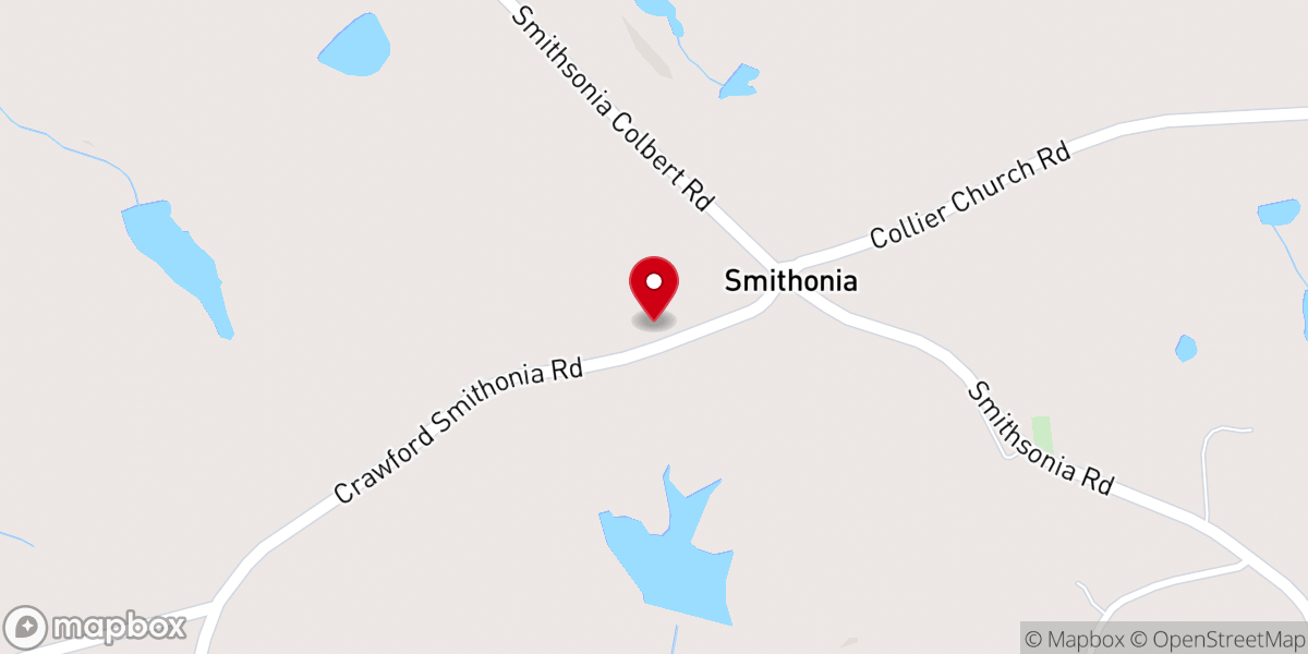 Map showing location of Historic Smithonia Farm