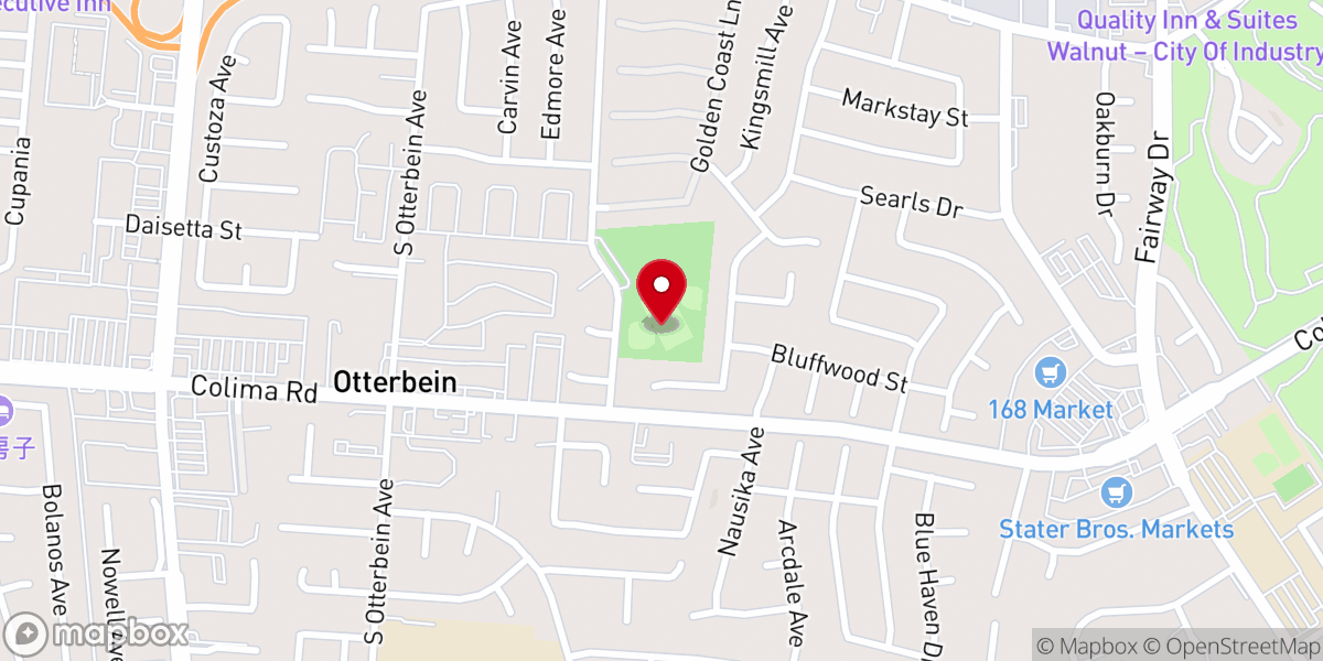 Map showing location of Rowland Heights Park
