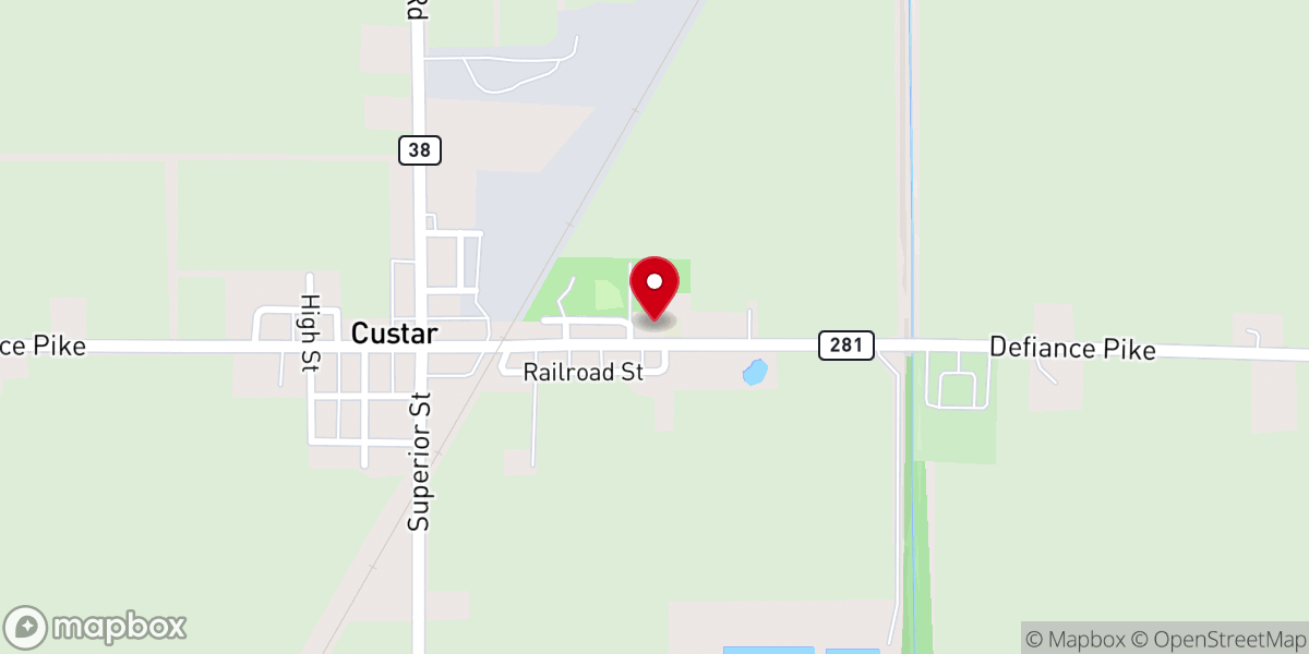 Map showing location of St Louis Catholic Church