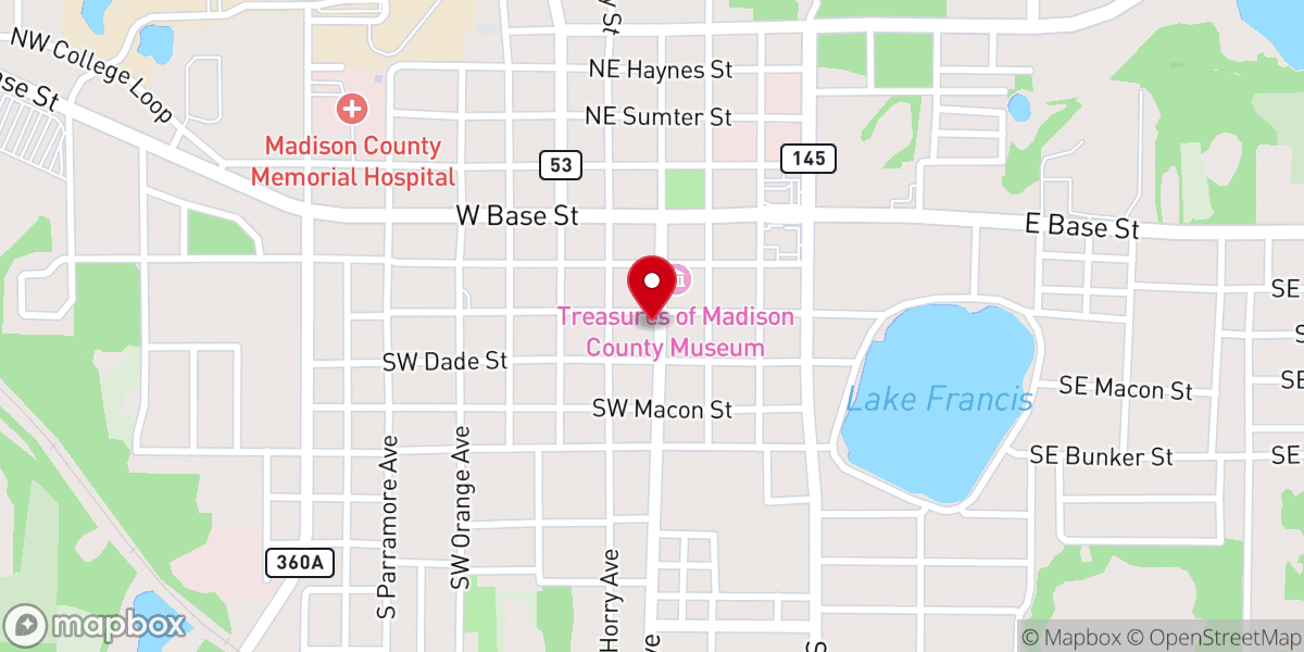 Map showing location of Chamber of Commerce