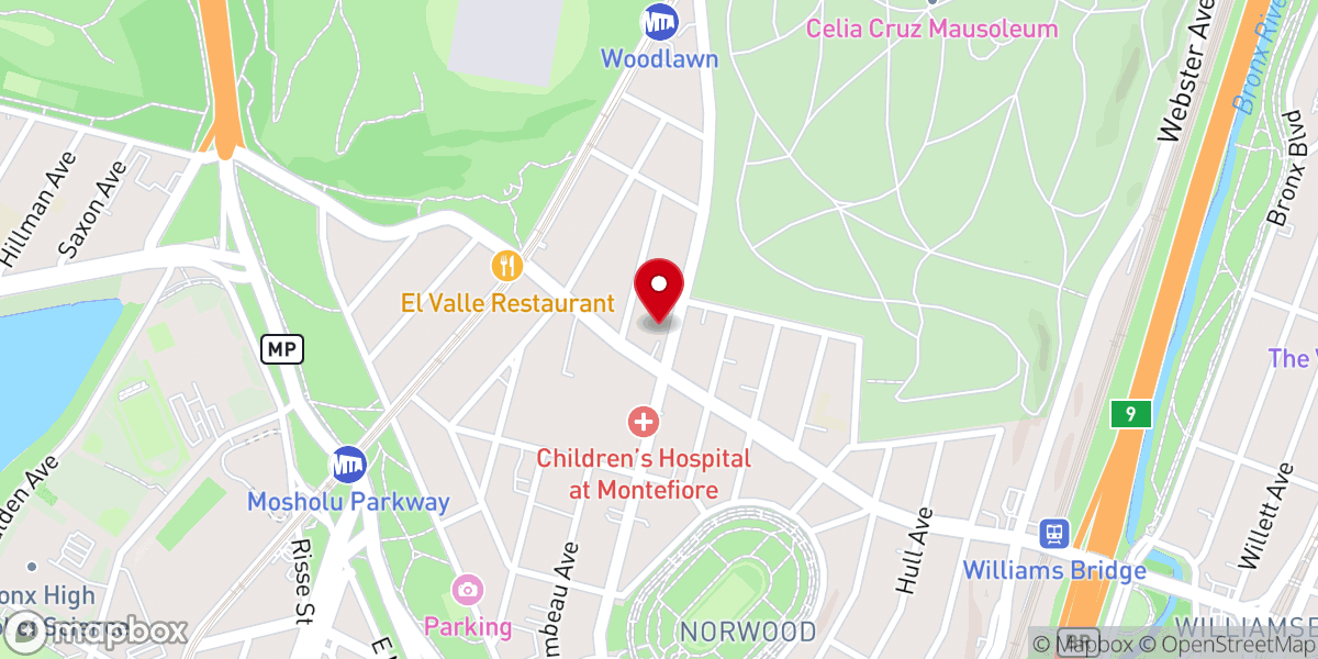 Map showing location of Saint Ann's Convent