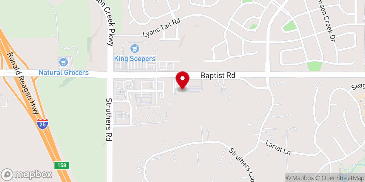 Map showing location of Family of Christ Lutheran Church