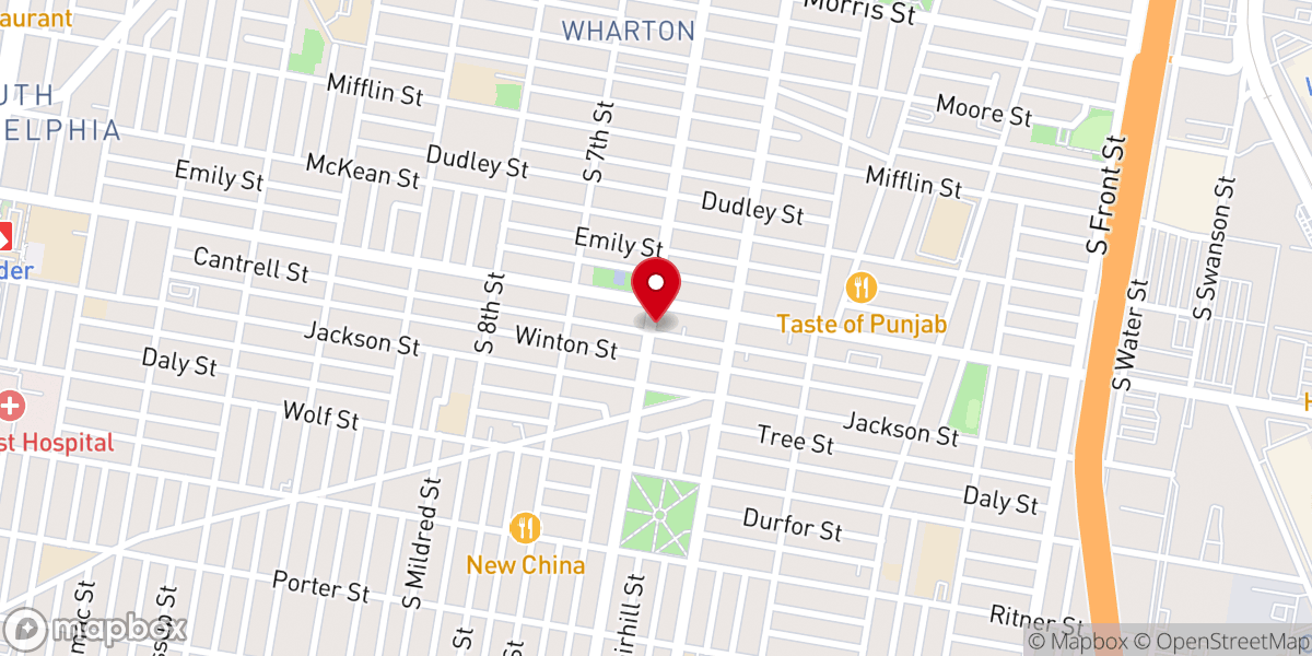 Map showing location of Galilee Christian Hope Baptist