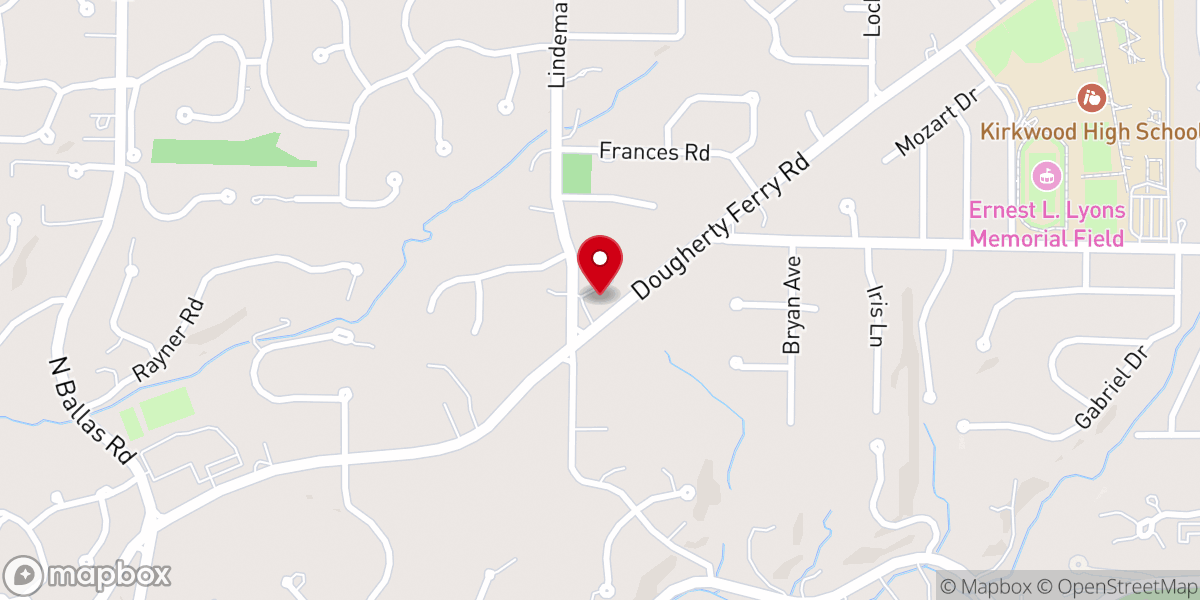 Map showing location of Kirkwood United Church-Christ