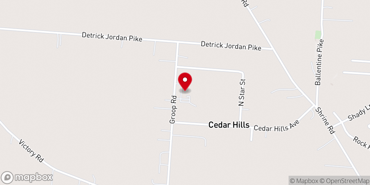 Map showing location of Grace Bible Church