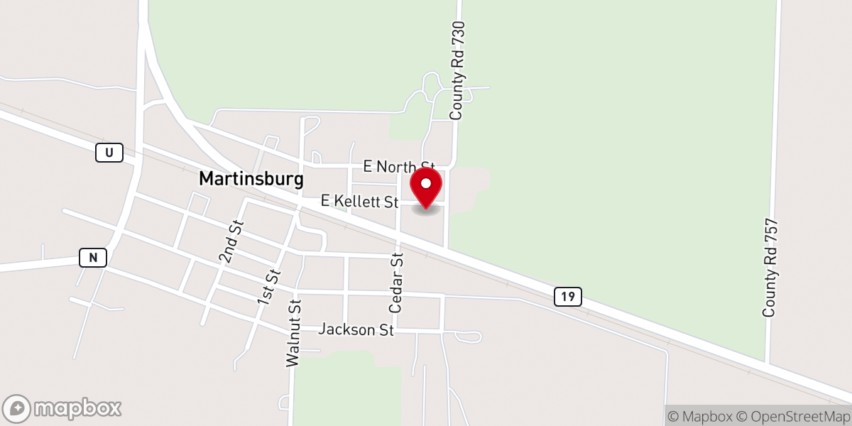 Map showing location of St Joseph Church Rectory