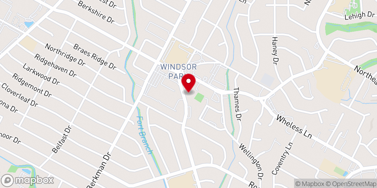 Map showing location of Austin Mennonite Church