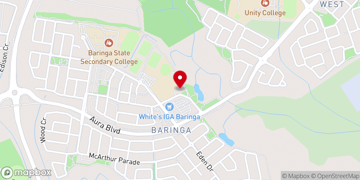 Map showing location of Harvest Church Caloundra