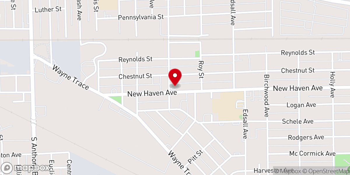 Map showing location of Abundant Love Church