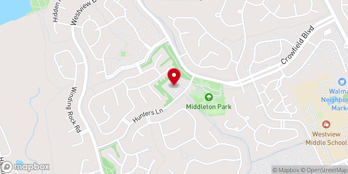 Map showing location of Crowfield Baptist Church