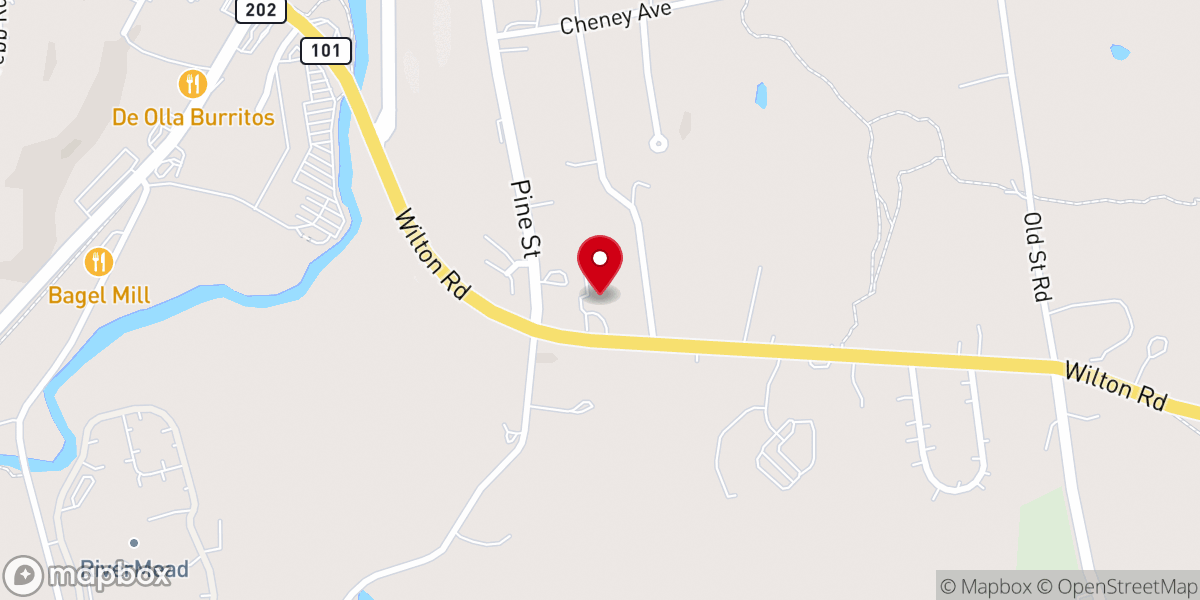 Map showing location of Monadnock Congregational Church