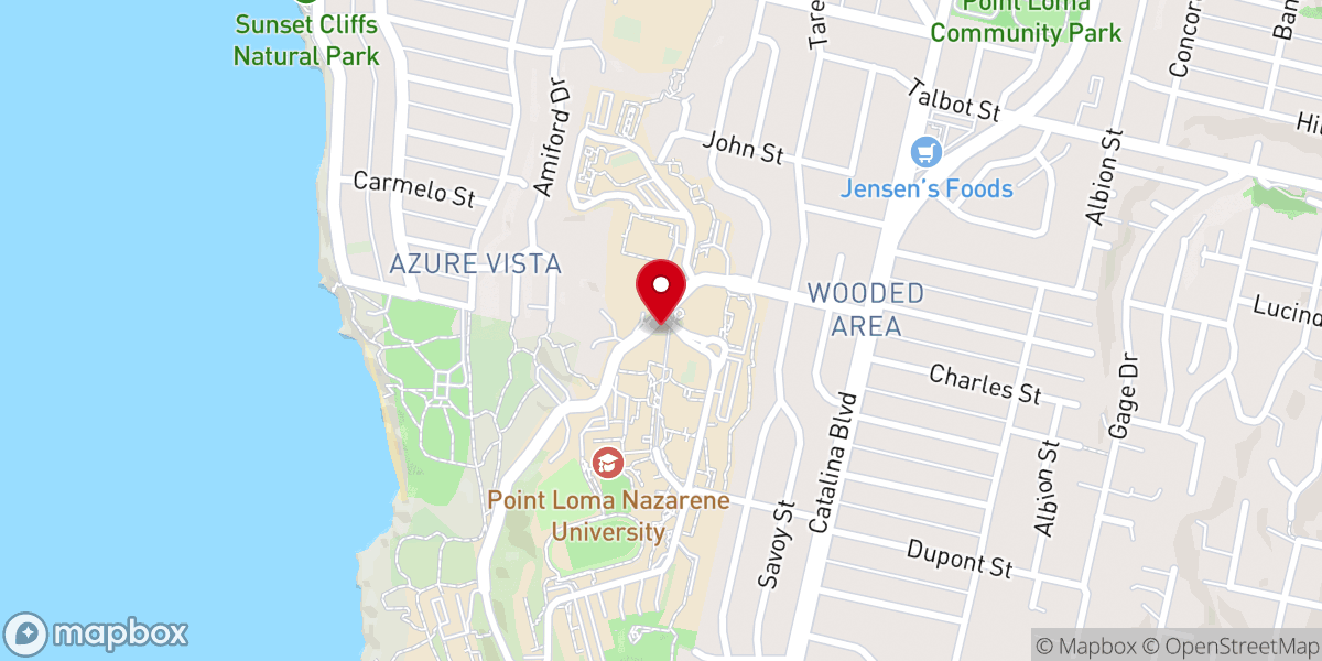 Map showing location of Prescott Prayer Chapel