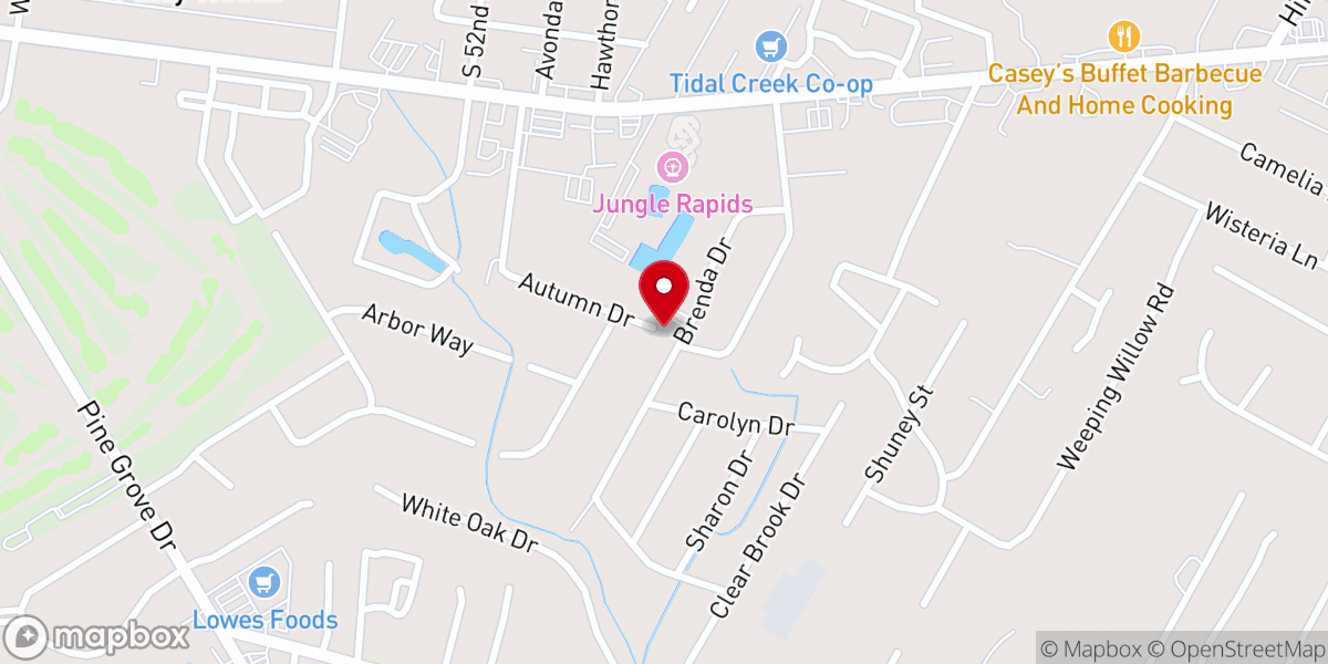 Map showing location of First Wesleyan Church of Wilmington