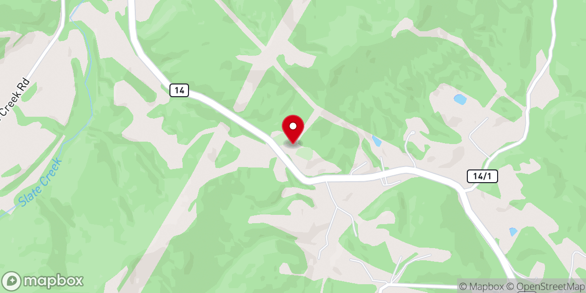 Map showing location of Merrell Church
