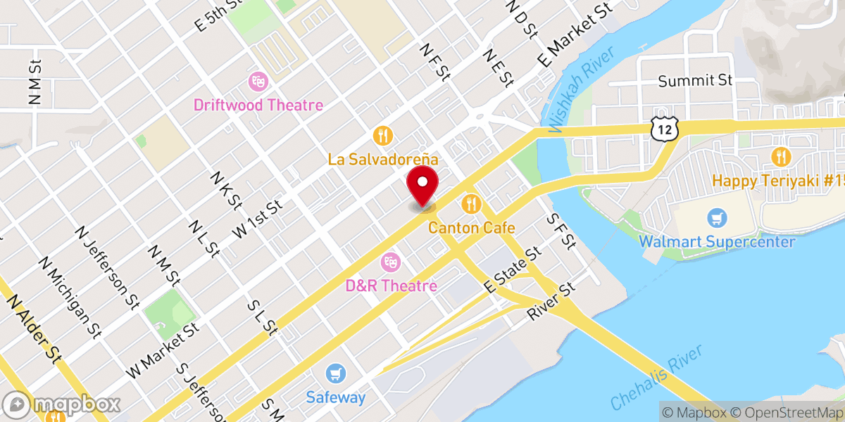 Map showing location of Catholic Community Services