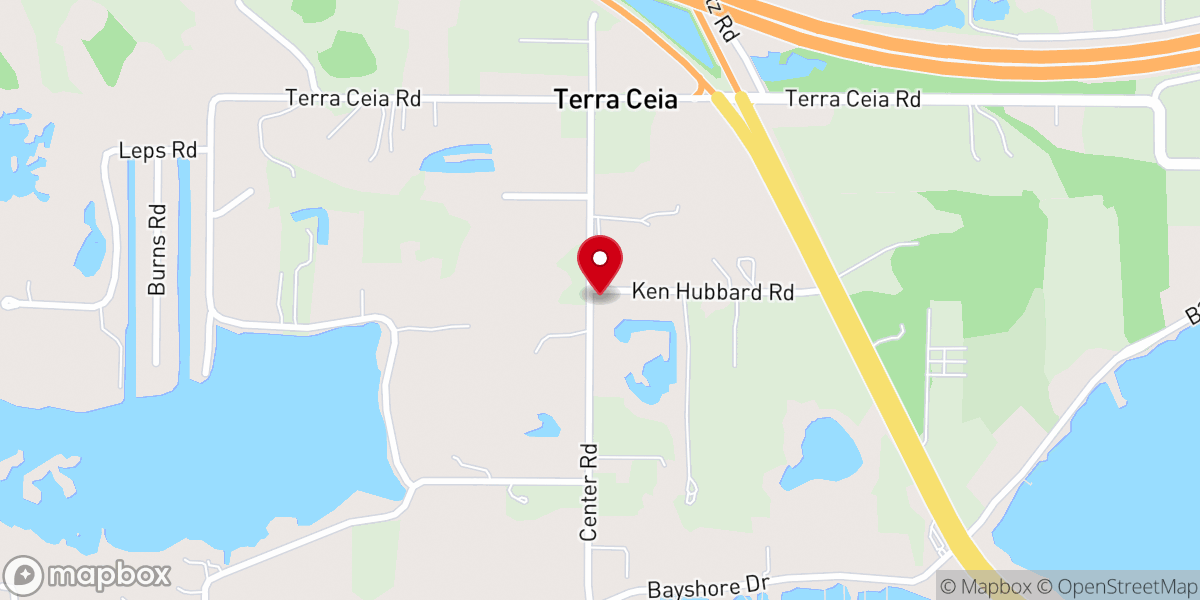 Map showing location of Terra Ceia United Methodist