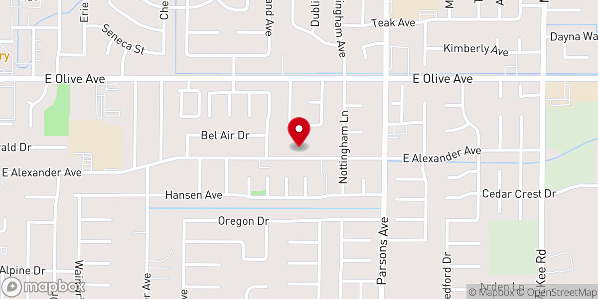 Map showing location of CALVARY BC