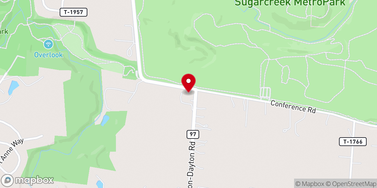 Map showing location of All Saints Anglican Catholic Church