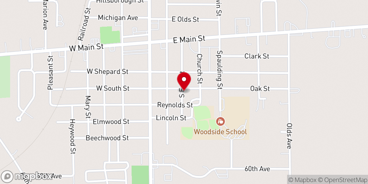 Map showing location of First Hispanic Midway Baptist Church