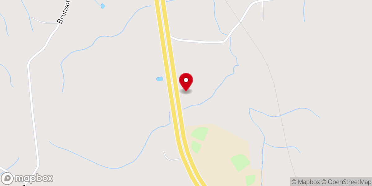 Map showing location of Dry Prong Assembly Of God Church