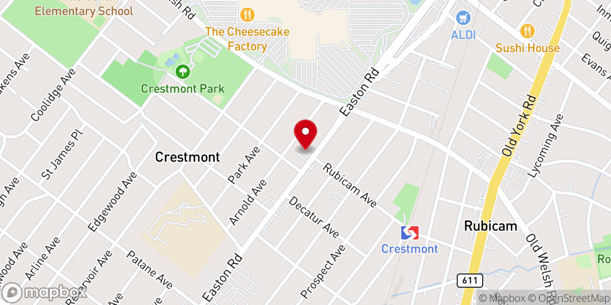 Map showing location of Willow Hill Community Baptist Church