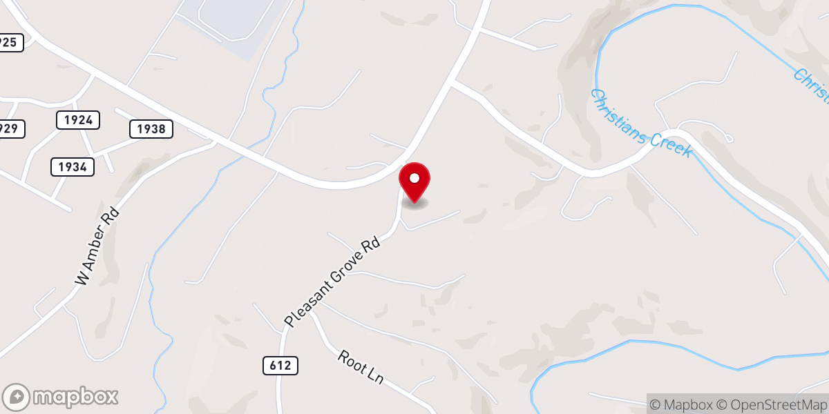 Map showing location of Full Gospel Church