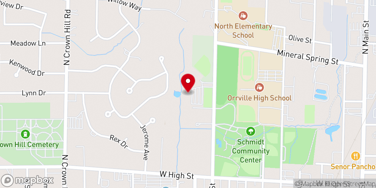 Map showing location of Ledford Tom