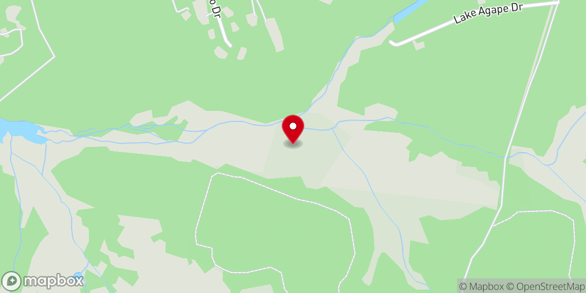 Map showing location of Crossroads Evangelical Community Church Inc