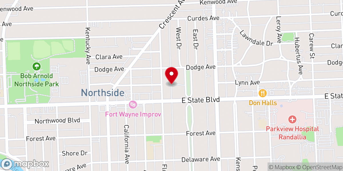 Map showing location of Gone Fishing Ministries Inc