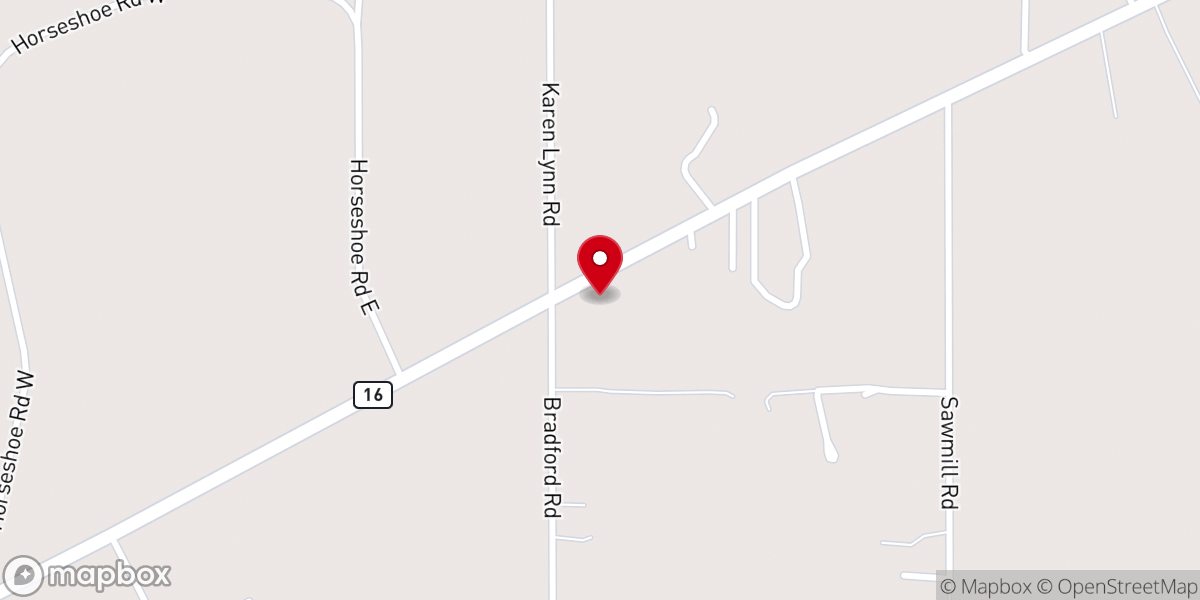 Map showing location of Baygall Church