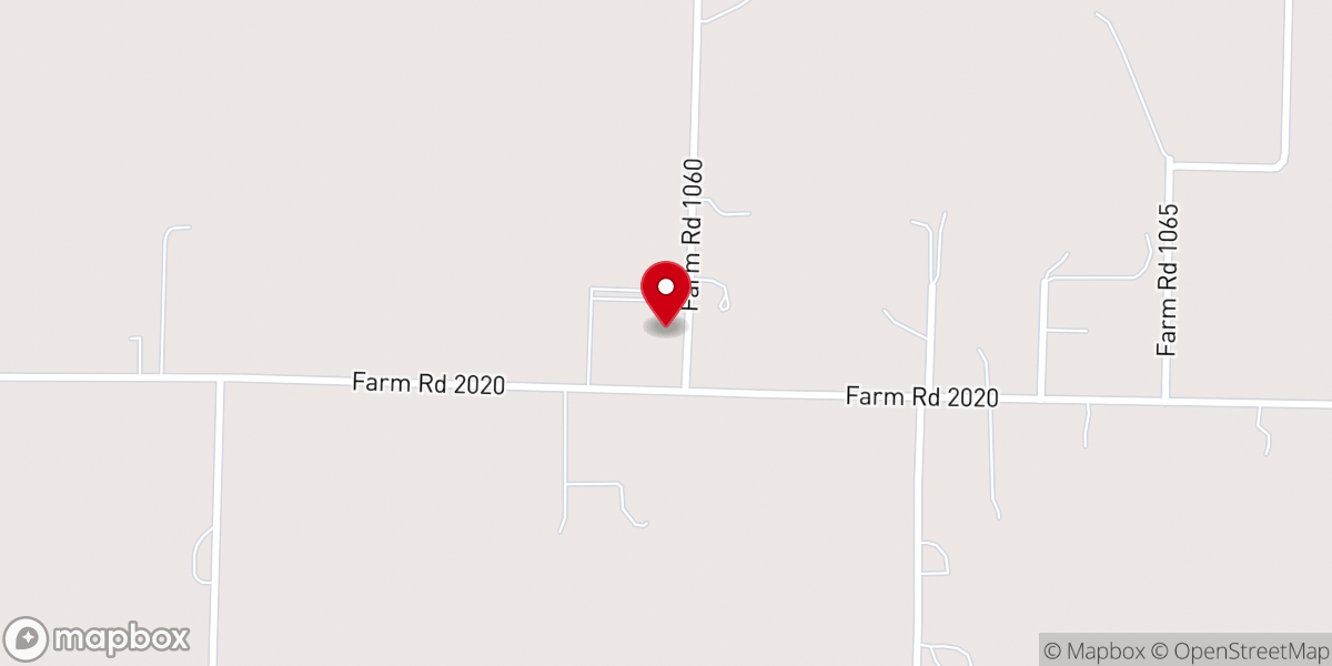 Map showing location of New Site Baptist Church