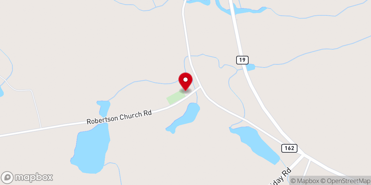 Map showing location of Robinson Chapel