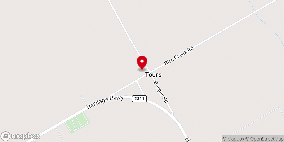 Map showing location of St Martin's Church