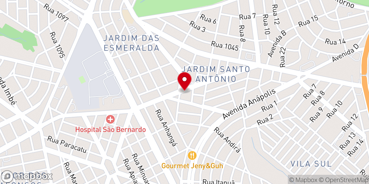 Map showing location of Igreja Universal - Bairro Santo Antonio