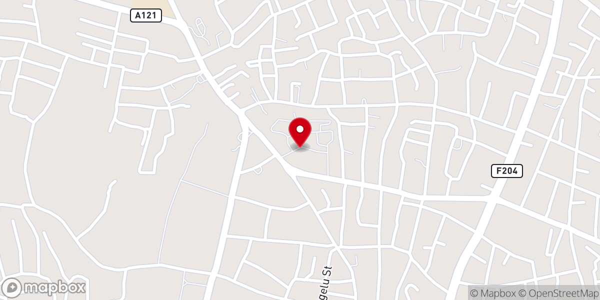 Map showing location of Holy Trinity Anglican Church