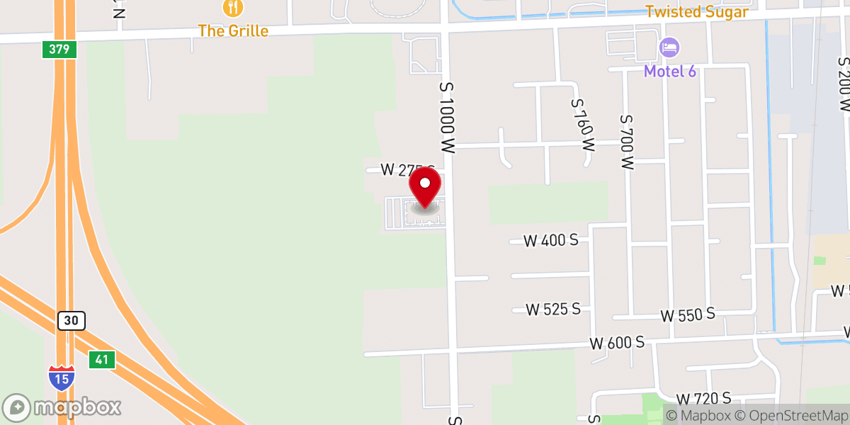 Map showing location of Tremonton West Stake Center