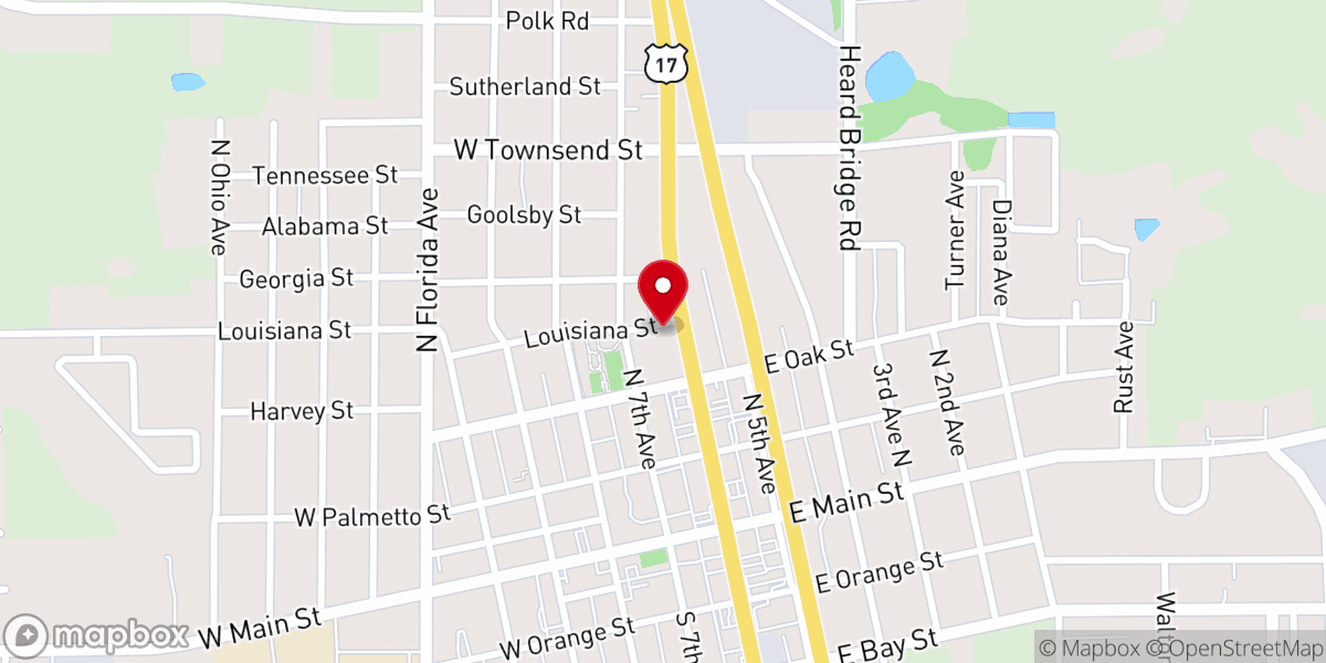 Map showing location of St. Michael Outreach Center